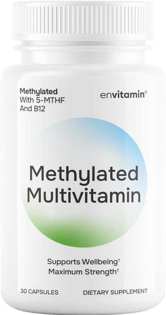 envitamin Methylated Multivitamin Multimineral Complex with L Methylfolate, Methylated B12, 5-MTHF, Inositol, and Lycopene