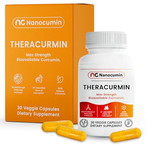 NanoCumin Theracurmin Supplement [1 Month Supply] Anti-Inflammatory, Supports Joint 