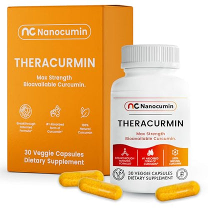 NanoCumin Theracurmin Supplement [1 Month Supply] Anti-Inflammatory, Supports Joint 