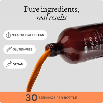 OMRE Liquid Turmeric Curcumin with Piperine - Ultra Absorbable (1000mg Curcumin Extract) - Supports Inflammation Balance and Improves Bioavailability, Gluten-Free - 30 Servings