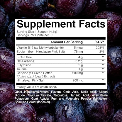 RAW Nutrition - Essential Pre - Chris Bumstead Pre Workout Formula, Sports Nutrition Pre-Workout Powders | Men & Womens Drink, Energy Powder for Working Out (Blue Raspberry)