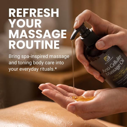 Anti Cellulite Massage Oil for Massage Therapy with Collagen (8 Fl Oz)
