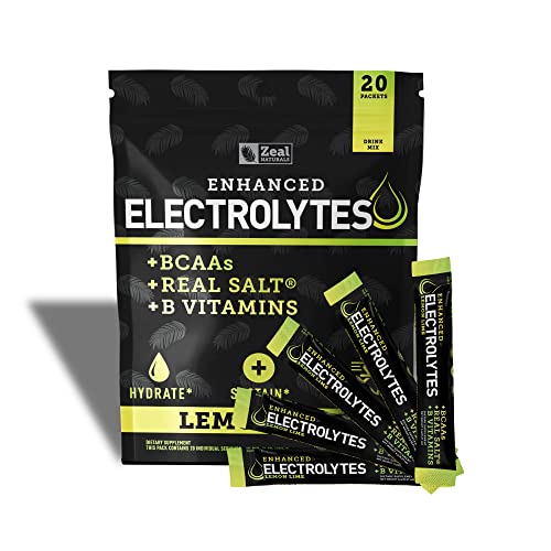 Enhanced Electrolyte Powder Stick Packs (Lemon Lime - 20 Packets) Sugar Free