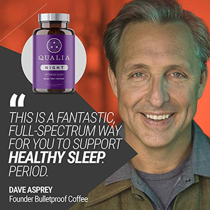 Qualia Night Sleep Aid | Non-Habit Forming | Science-Backed Supplement for Deep Refresh