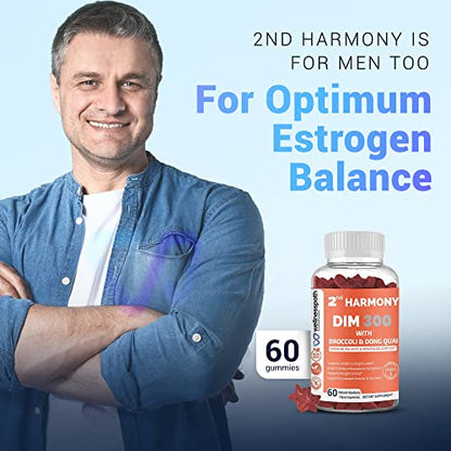 2nd Harmony DIM 300, DIM Supplement with Dong Quai, Aids with Menopause Relief and Hormone