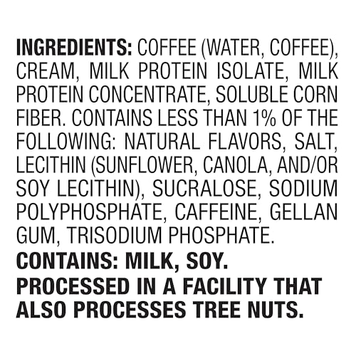 Quest Nutrition Iced Coffee, Vanilla Latte, 1g of Sugar, 10g of Protein, 90 calories, 200mg