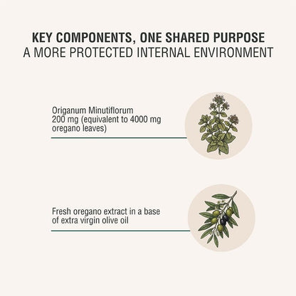 ADAPTOHEAL Oil of Oregano with 15% Carvacrol 4000mg, 60 Softgels