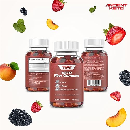 Sugar Free Keto Fiber Gummies for Adults | Keto Vitamin Supplement
