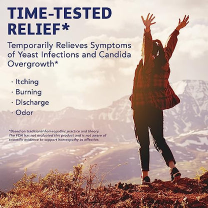 NaturalCare Candida Yeast Care Drops, Homeopathic Treatment Temporarily Relieves Symptoms