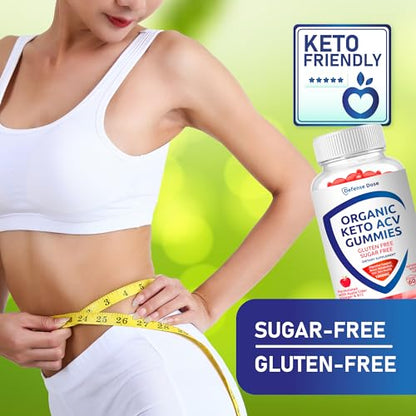 Organic Keto ACV Gummy Advanced Weight Loss - Gluten & Sugar Free Pro Active Rapid Belly