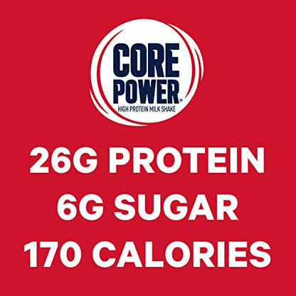 Core Power Fairlife 26g Protein Milk Shakes, Ready To Drink for Workout Recovery, Strawberry
