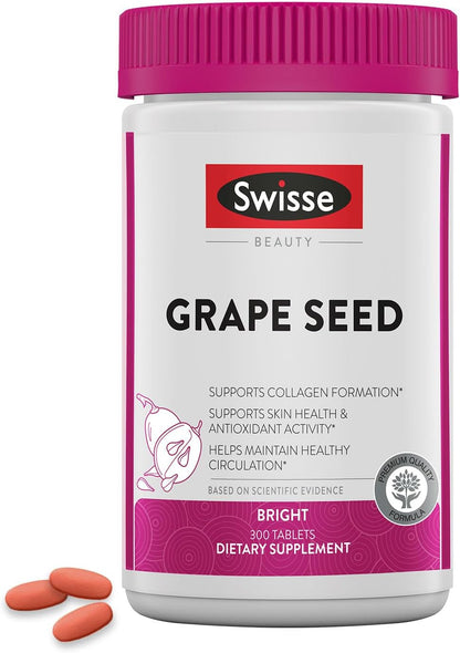Swisse Liver Detox Milk Thistle & Grape Seed Extract Bundle – Liver Support, Antioxidant & Skin Health Supplement for Men & Women