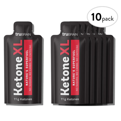 Ketone XL No Caffeine Exogenous Ketones Energy Shots – 10 Pack of Caffeine-Free Energy Drinks with 11g Ketones Per Shot – Sugar Free, Salt Free, Clean Ketone Energy (Lemonade)