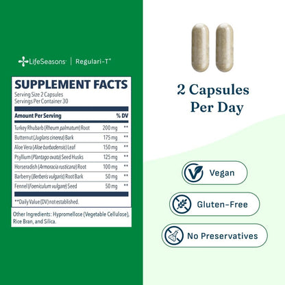 Lifeseasons Bowel Support Regulari T, 60 CT