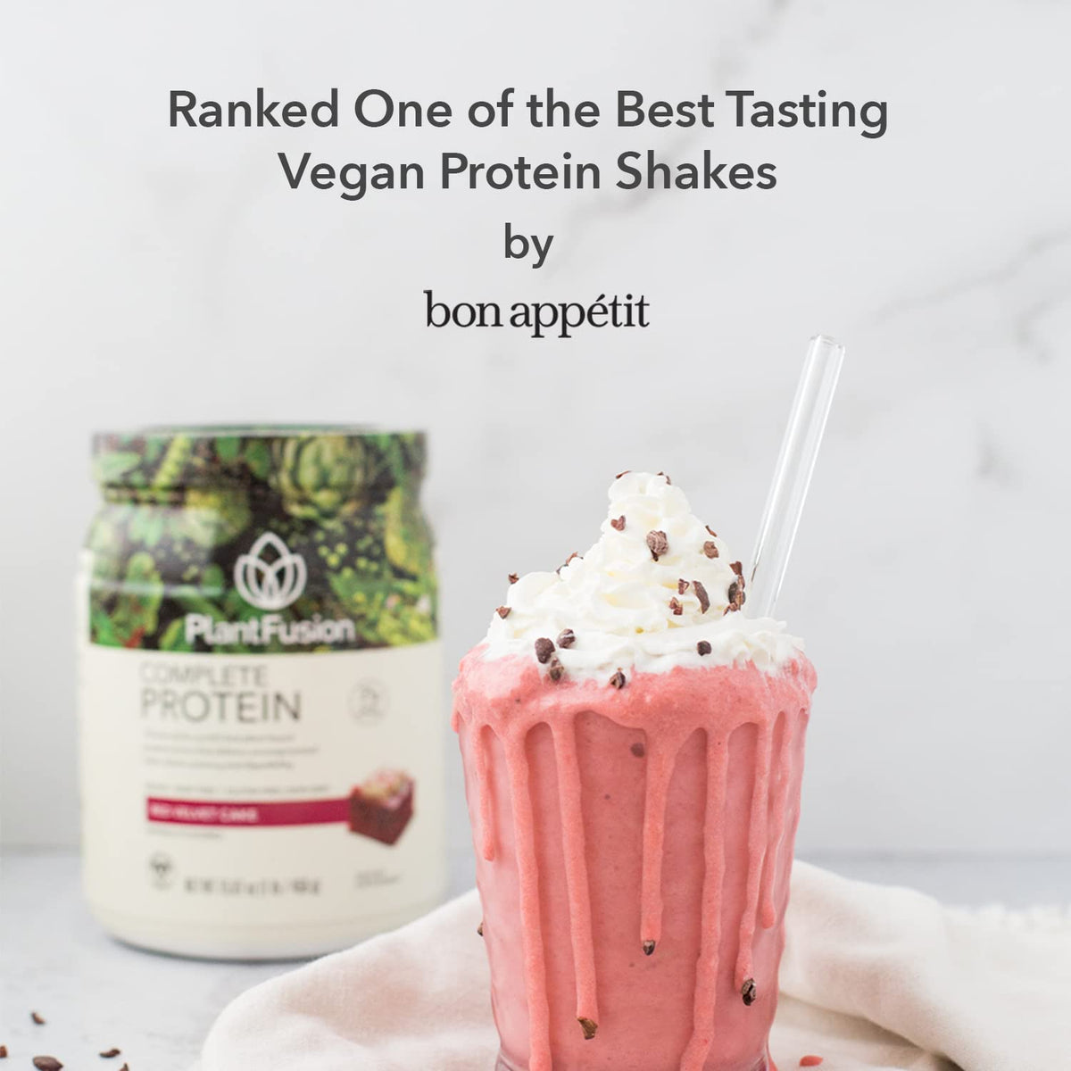 PlantFusion Complete Vegan Protein Powder - Plant Based Protein Powder With BCAAs
