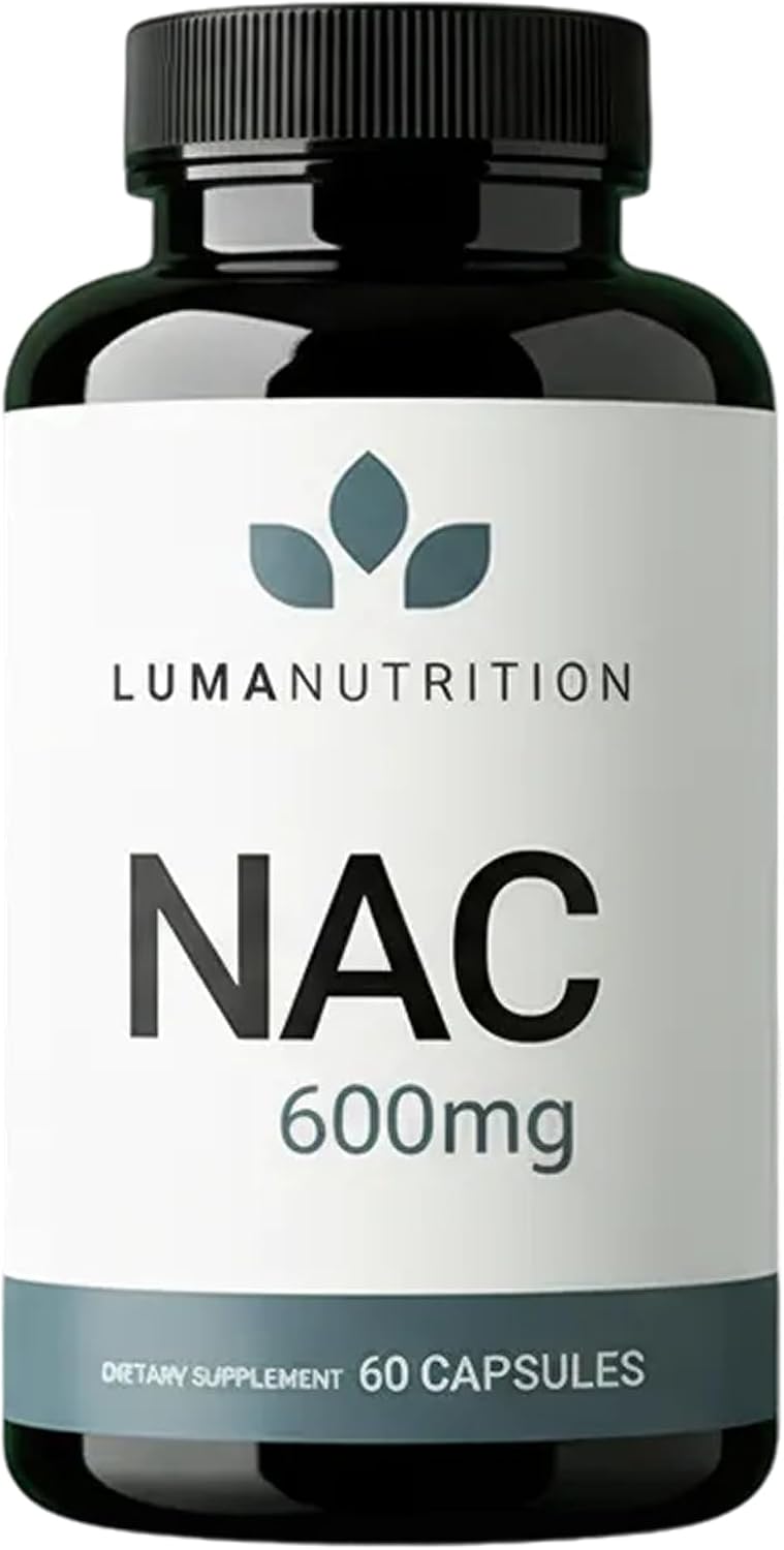 Luma Nutrition NAC Supplement N-Acetyl Cysteine 600 mg - 60 Capsules