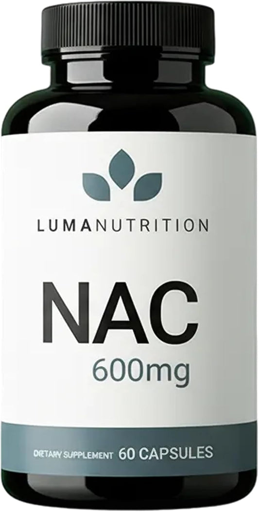 Luma Nutrition NAC Supplement N-Acetyl Cysteine 600 mg - 60 Capsules