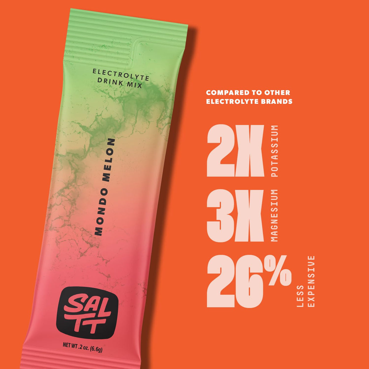 SALTT Electrolyte Packets - Clean Slate (30 Sticks) - Zero Sugar
