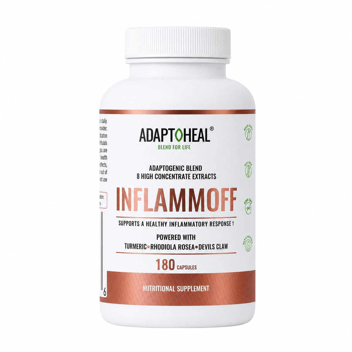 ADAPTOHEAL Inflammoff Botanical Blend - Turmeric and Rhodiola, 90 Capsules