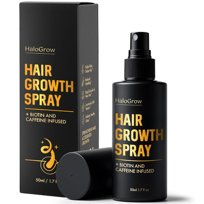Hair Growth Serum Spray for Women & Men Hair Loss – Biotin & Caffeine, Anti-Thinning Hair Regrowth Oil, Advanced Thickening Formula – 1.7 fl. oz./ 50 ml