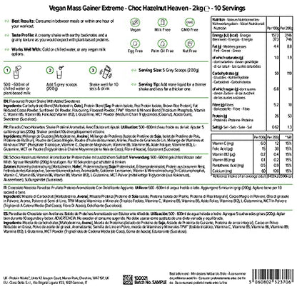 Protein Works - Vegan Mass Gainer Extreme | High Calorie Protein Powder | Weight Gainer