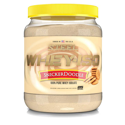 Steel Supplements Whey-Iso | Whey Isolate Protein Powder | Fast Absorbing | Lean Muscle 
