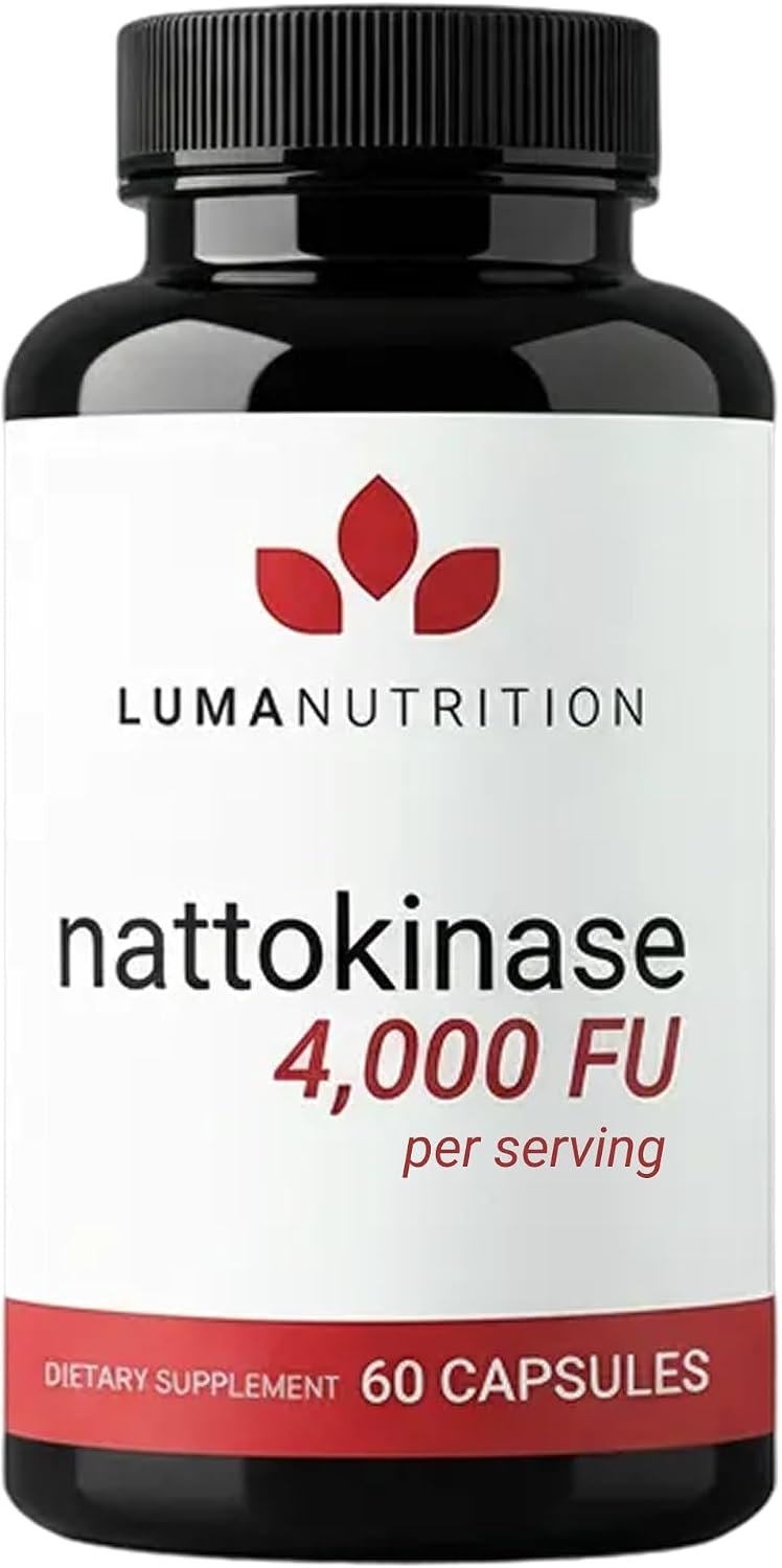 Luma Nutrition Nattokinase Supplement 4000 FU Per Serving - 60 Capsules
