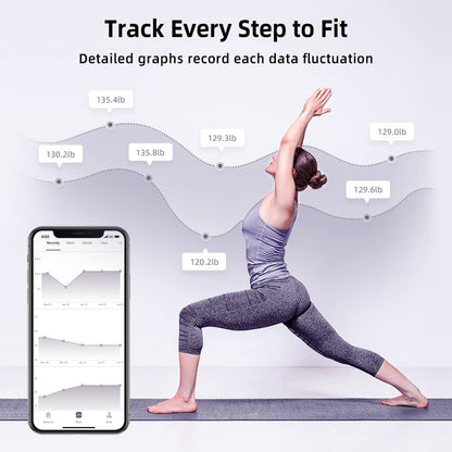 RunSTAR Smart Scale for Body Weight, Digital Bathroom Scale BMI Weighing Body