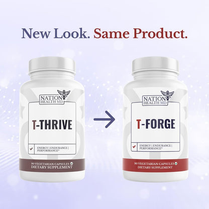 T-Forge | Supplements for Men | Male Energy Support | Tongkat Ali, Folic Acid, L-Arginine, Tribulus Terrestris, Ashwagandha, Fenugreek. 30 Days Supply. 90 Capsules