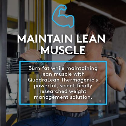 RSP Nutrition QuadraLean Thermogenic Fat Burner for Men & Women, Weight Loss Supplement