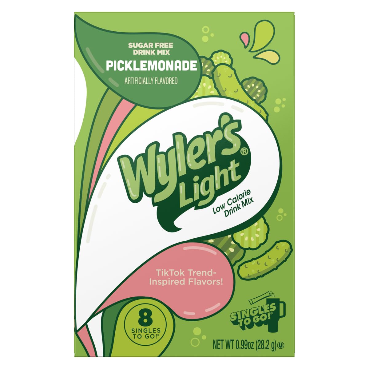 Wyler's Light Vanilla Singles To Go Drink Mix - 8 Count, Pack of 3