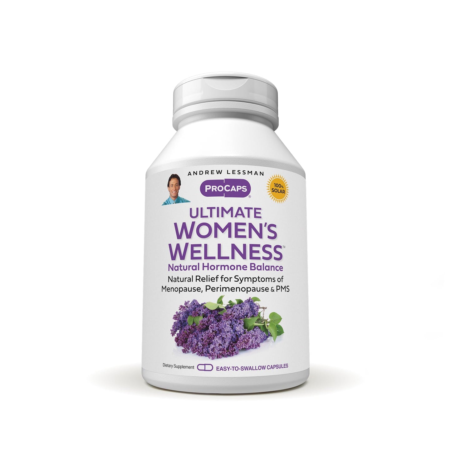 ANDREW LESSMAN Ultimate Women’s Wellness 60 Capsules - Naturally Relieves Menopause Symptoms, PMS, Perimenopause with Soy Isoflavones, EGCG, Cranberry, Indole-3-Carbinol. Easy to Swallow Capsules | Comprehensive women's wellness formula with Soy Isoflavon