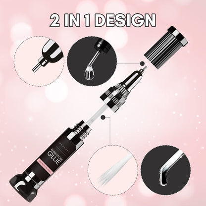 Makartt Nail Rhinestone Glue Gel, Upgrade Gel Nail Glue with Brush & Pen Tip Super Strong