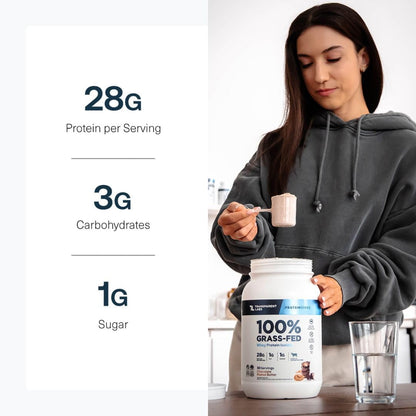 Transparent Labs Grass-Fed Whey Protein Isolate (30 Servings, Chocolate Peanut Butter) & Grass-Fed Whey Protein Isolate (30 Servings, French Vanilla)