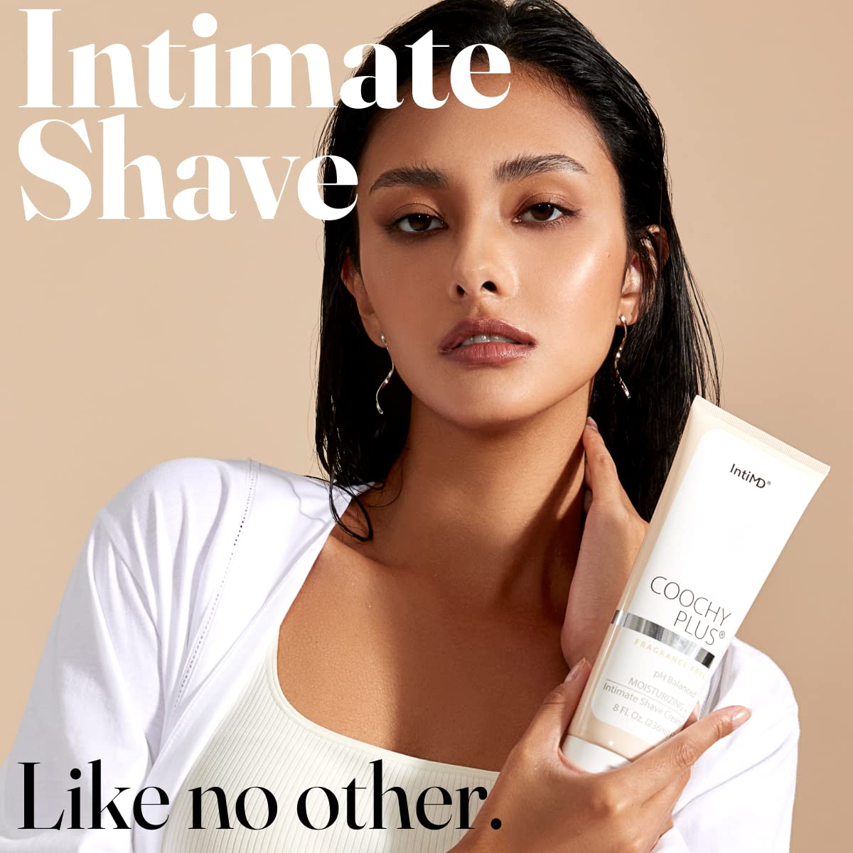 Coochy Plus Intimate Shaving Cream FRAGRANCE FREE For Pubic, Bikini Line, Armpit