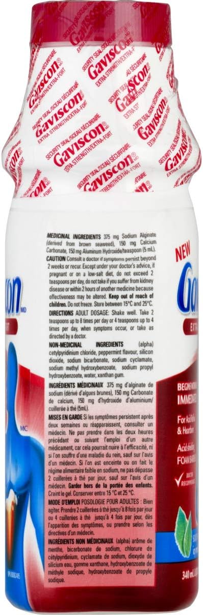 GAVISCON Extra Strength, Soothing ICY Mint 340 ml