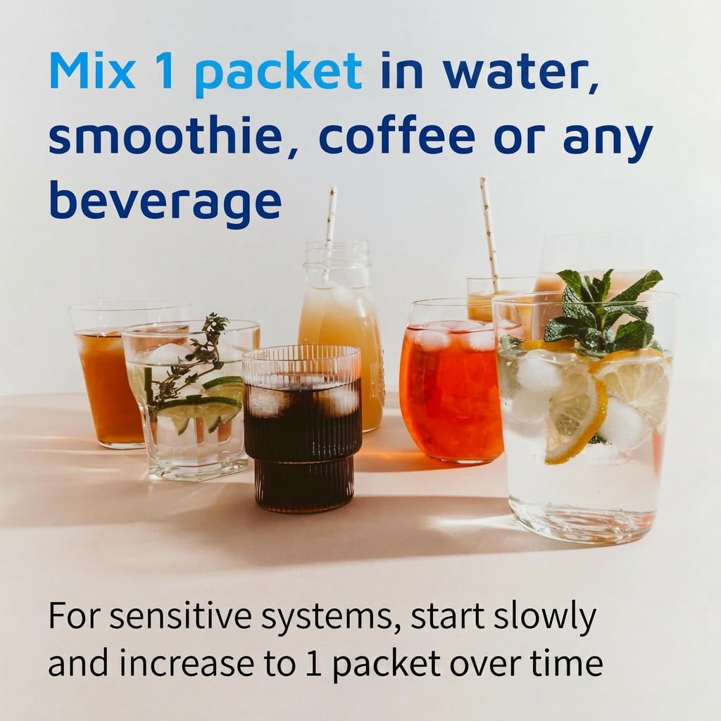 Tomorrow's Nutrition Sunfiber GI, Prebiotic Fiber & Probiotics, 5g Prebiotic Fiber & 8 Billion Probiotics Per Serving, Low FODMAP, 30-Day Supply, 30 Day