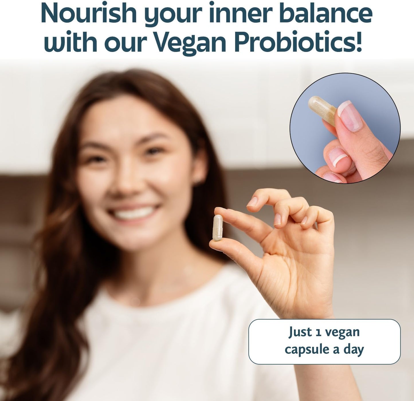 Future Kind Vegan Probiotics for Women and Men - 30 Billion CFUs Probiotics for Digestive Support (30 Adult Probiotic Capsules) No GMOs, Daily Probiotic Supplements from 42 Fruits & Vegetables