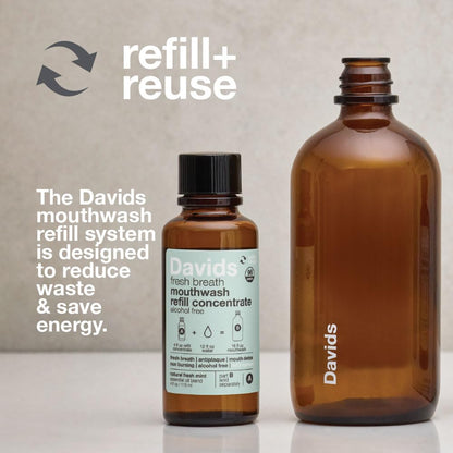 Davids Nano Hydroxyapatite Mouthwash Refill Alcohol-Free Fluoride-Free