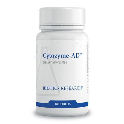 BIOTICS RESEARCH Cytozyme-AD - Adrenal Support Supplement, Promotes HPA Axis Balance, Healthy Stress Response and Calm Energy, SOD and Catalase Antioxidant Enzymes, Gluten and Dairy Free, 60 Tablets
