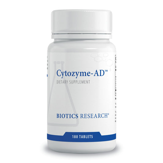 BIOTICS RESEARCH Cytozyme-AD - Adrenal Support Supplement, Promotes HPA Axis Balance, Healthy Stress Response and Calm Energy, SOD and Catalase Antioxidant Enzymes, Gluten and Dairy Free, 60 Tablets