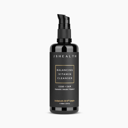 JSHealth Facial Cleanser Gentle Face Wash for Women & Men | With Sensitive Skin in Mind, Made with Vitamins C & E, Avocado Oil, & Chamomile
