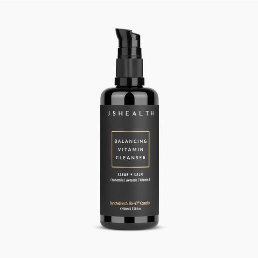 JSHealth Facial Cleanser Gentle Face Wash for Women & Men | With Sensitive Skin in Mind, Made with Vitamins C & E, Avocado Oil, & Chamomile