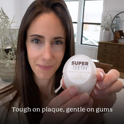 SuperTeeth Expanding Soft Dental Floss with Hydroxyapatite - Vanilla