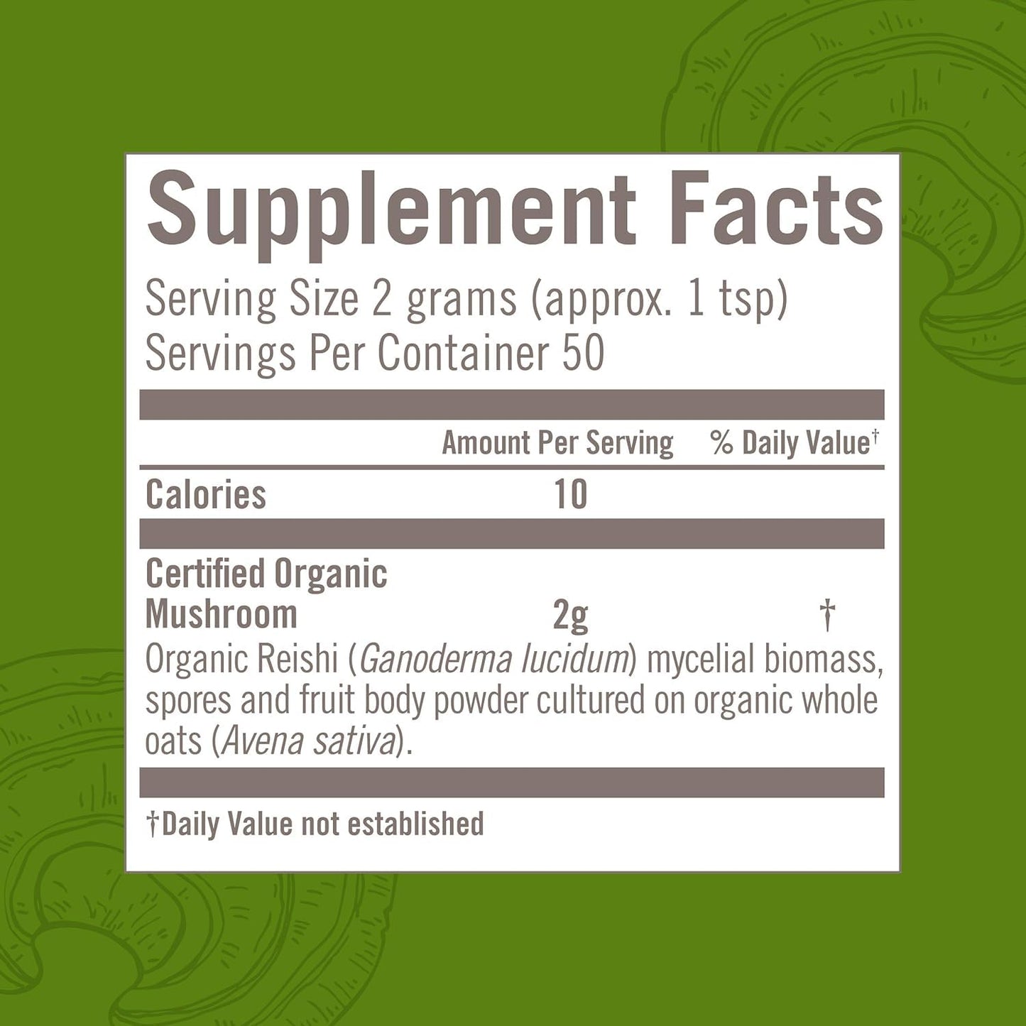 Om Mushroom Superfood Reishi Organic Mushroom Powder, 100 Servings, Organic Adaptogen Powder for Stress Relief and Immune Health
