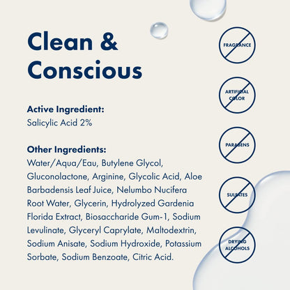 Hero Cosmetics Pore Release Blackhead Clearing Solution - Exfoliating Toner Featuring BHA