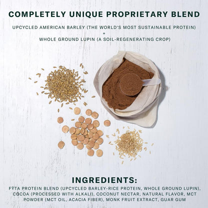 FYTA Vegan Protein Powder - Chocolate Plant Based Protein Powder with Better Taste