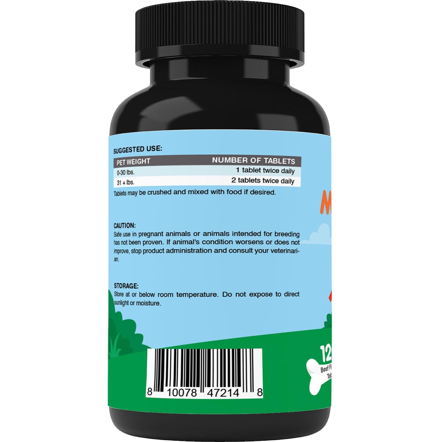 Vitamatic Pets Melatonin 6 mg Chewable Tablets for Dogs, 120 Count | Sleep Health Support*, Beef Flavored Tablet, Non-GMO, Gluten Free, Made in USA