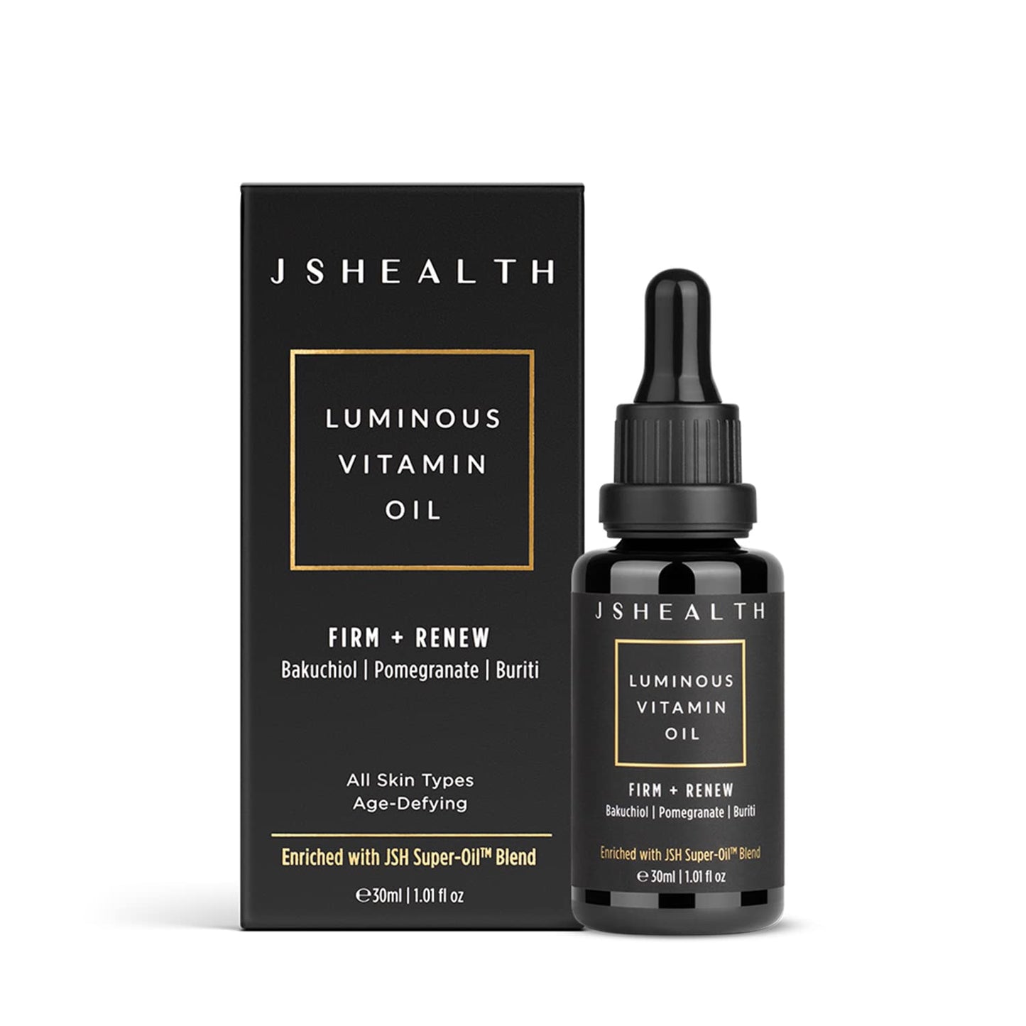 JSHealth Hydrating Face Oil For Women and Men | Facial Oil for Dry Skin with Rose Oil & Vitamin E Oil