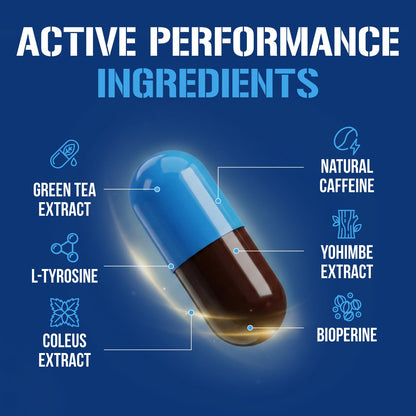 EVL Thermogenic Fat Burner Support - Fast Acting Weight Loss Energy and Appetite Support - Trans4orm Green Tea Supplement for Men and Women - 60 Servings